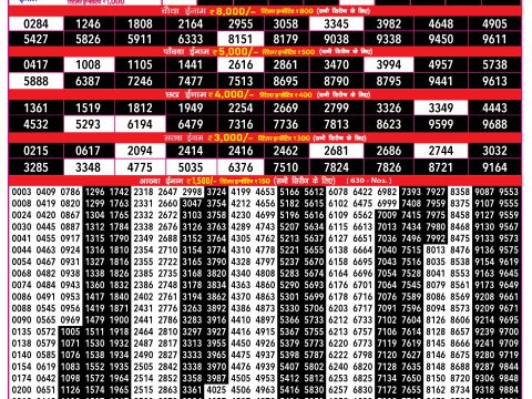 Rajshree 500 Monthly Lottery Result 14/10/25