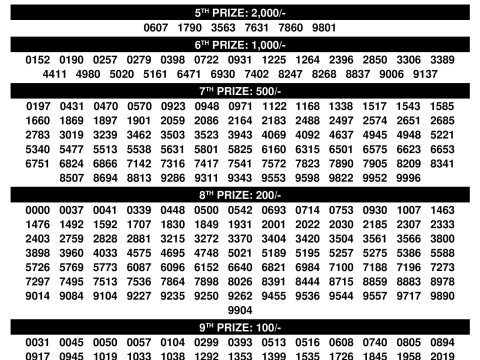 Suvarna Keralam Lottery Result SK-22