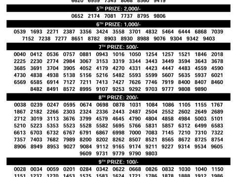 DhanaLekshmi DL-30 Kerala Lottery Result 10.12.25