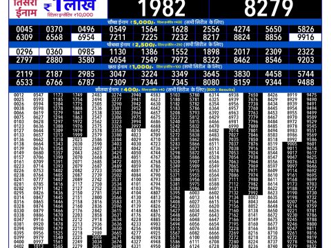 Rajshree 300 Monthly Lottery Result 21.04.26