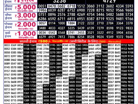 Rajshree 250 Monthly Lottery Result Today 01.09.26